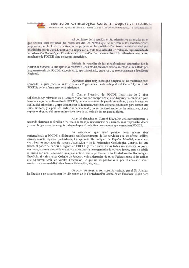 Carta de focde | PDF