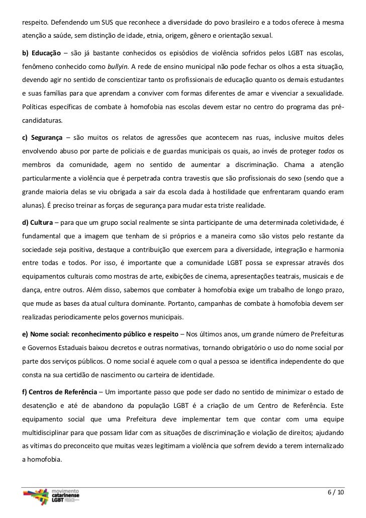 Carta de intenções Redação - October 2019 - Ajuda