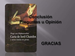 Carta de lord chandos