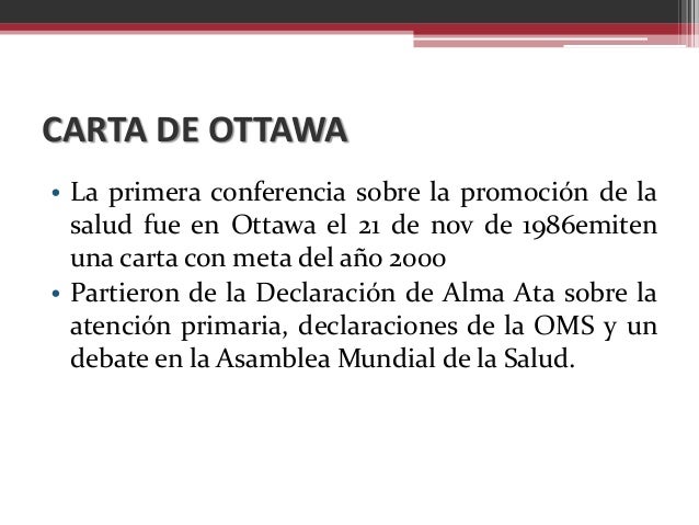 Carta De Ottawa Ppt