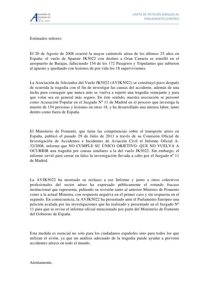 Carta de peticion