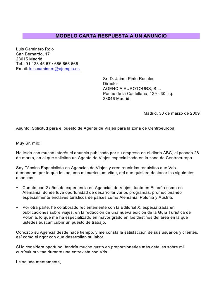 Carta De Presentacion