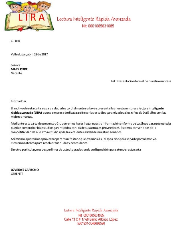 Carta de presentacion 2