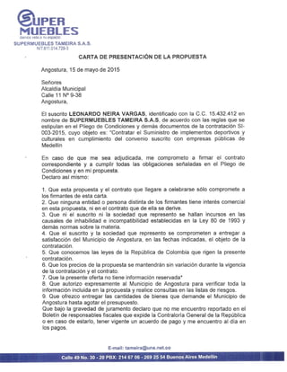 Carta propuesta