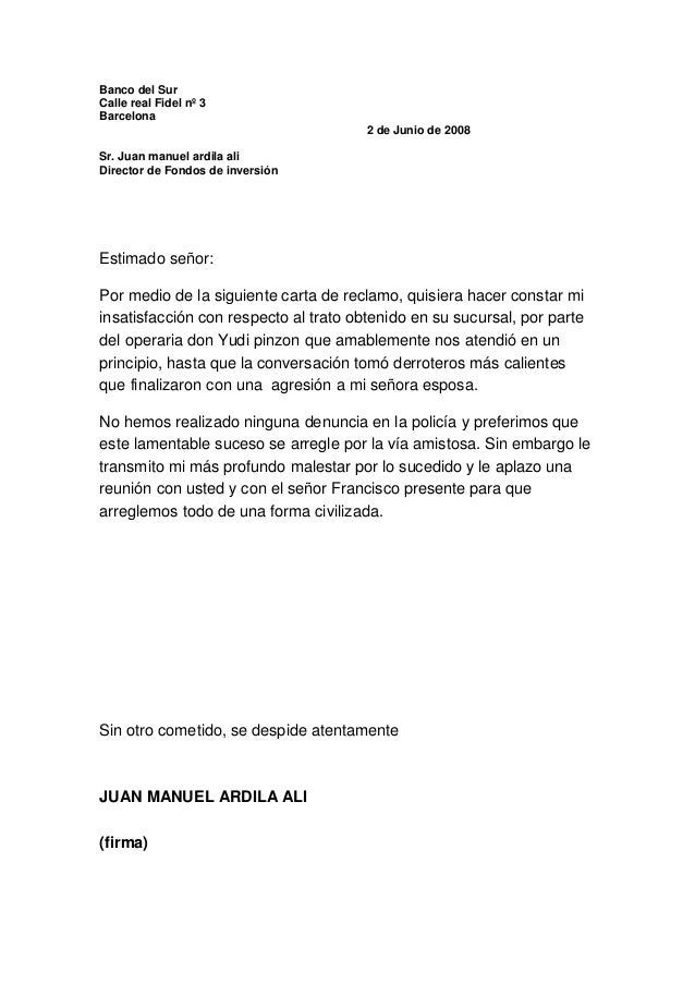 Carta Exposicion De Motivos Banco Venezuela - t Carta De