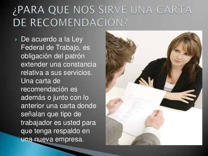 Carta de recomendacion