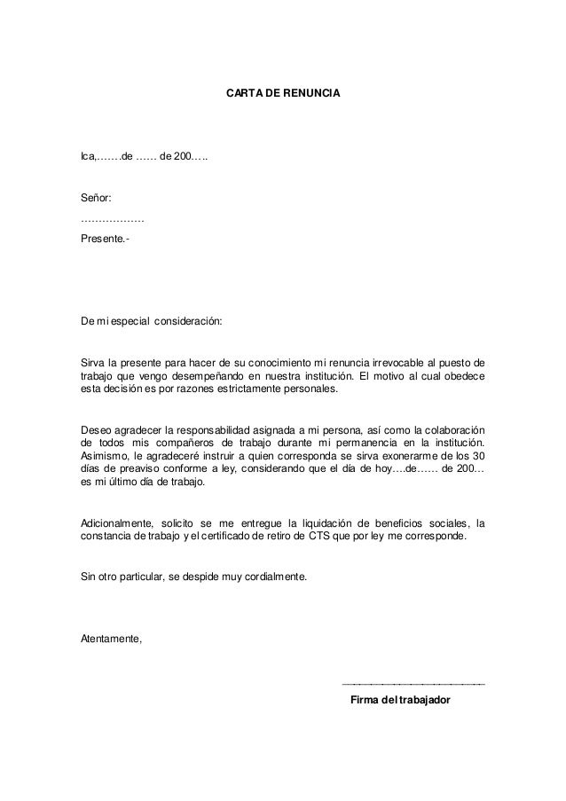 Modelo Carta De Despido Guatemala - About Quotes p