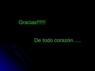 Gracias!!!!!!


       De todo corazón…..
 