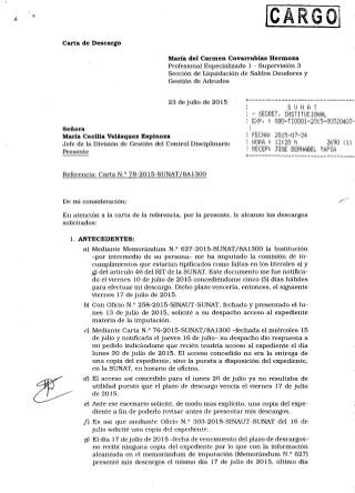 Carta descargo procedimiento disciplinario_sec gral_sra  maria covarrubias