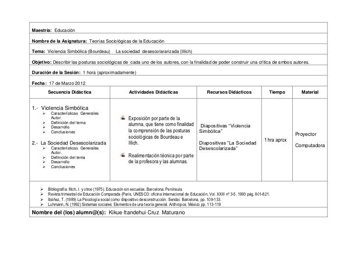 Carta descriptiva