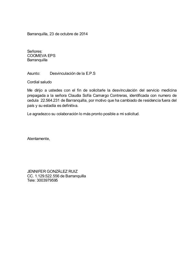 Carta de solicitud. Carta de solicitud.