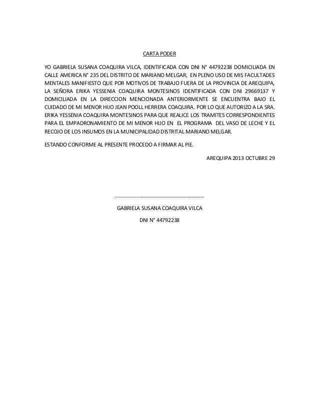 Carta de tutoria