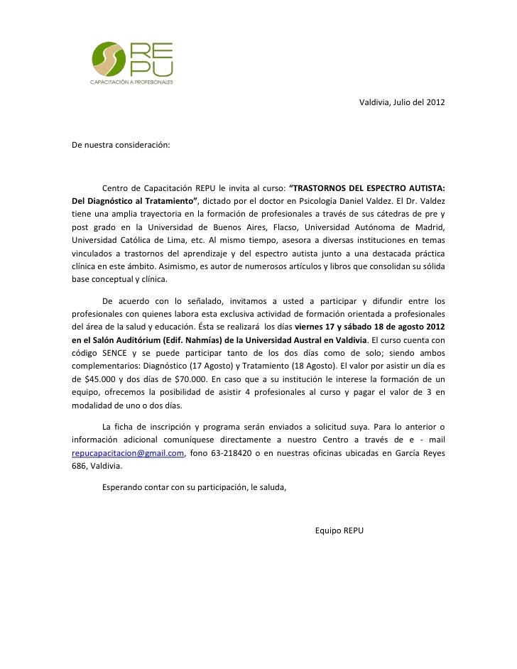 Carta difusion autismo