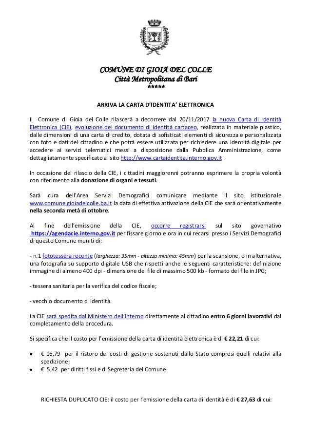 Carta Di Identità Elettronica