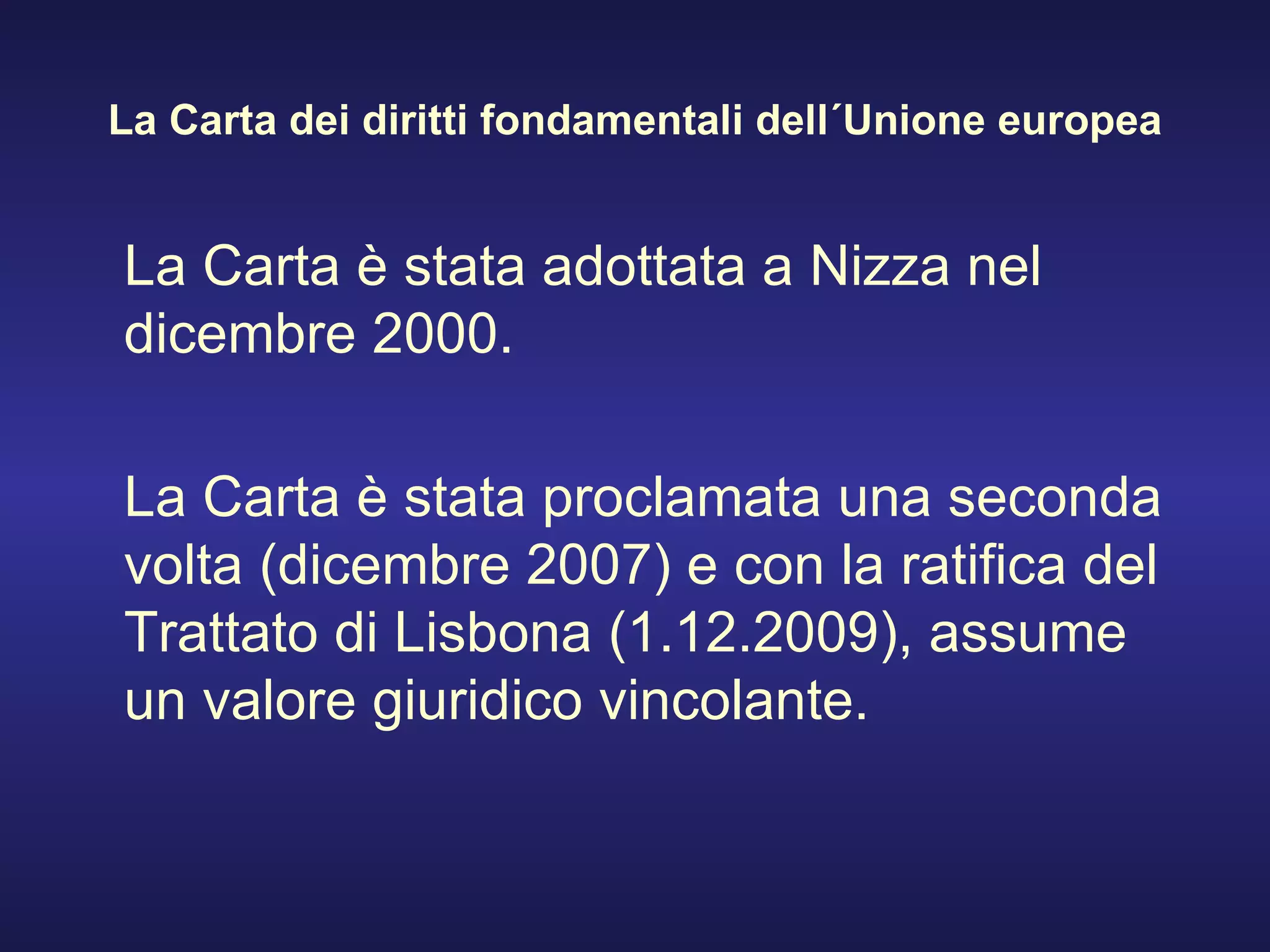 carta diritti fondamentali unione europea