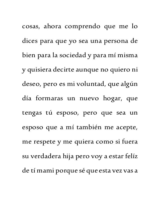 Carta A Mi Madre En Ingles Y Español  Compartir Carta