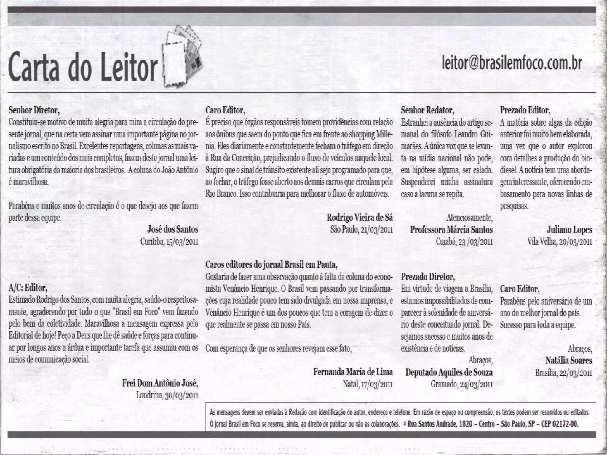 Carta do Leitor | PPT