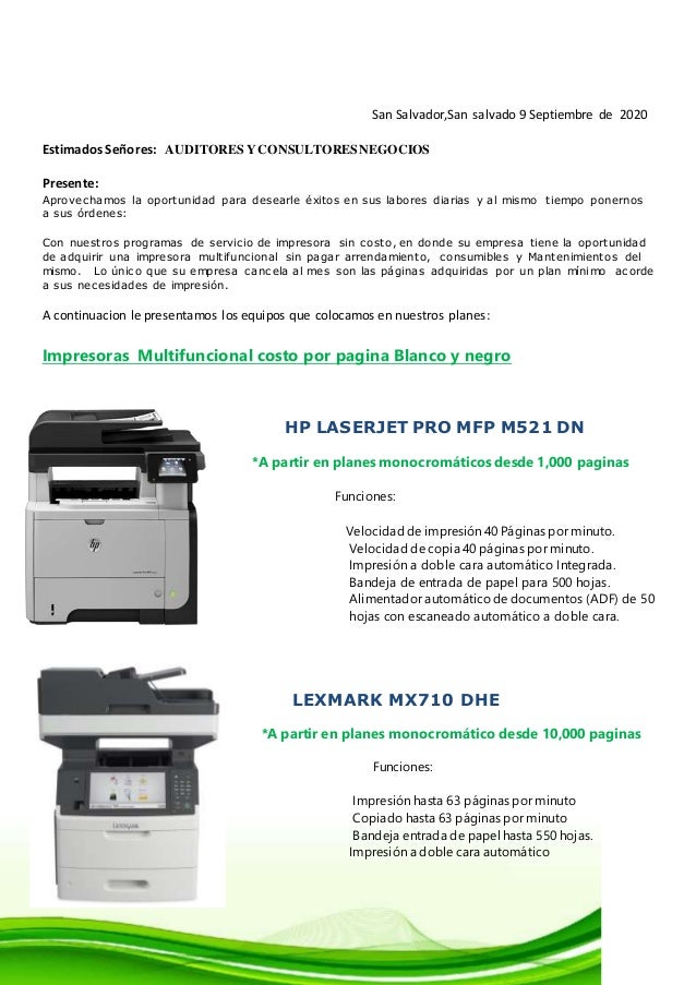 Carta eco toner cxp