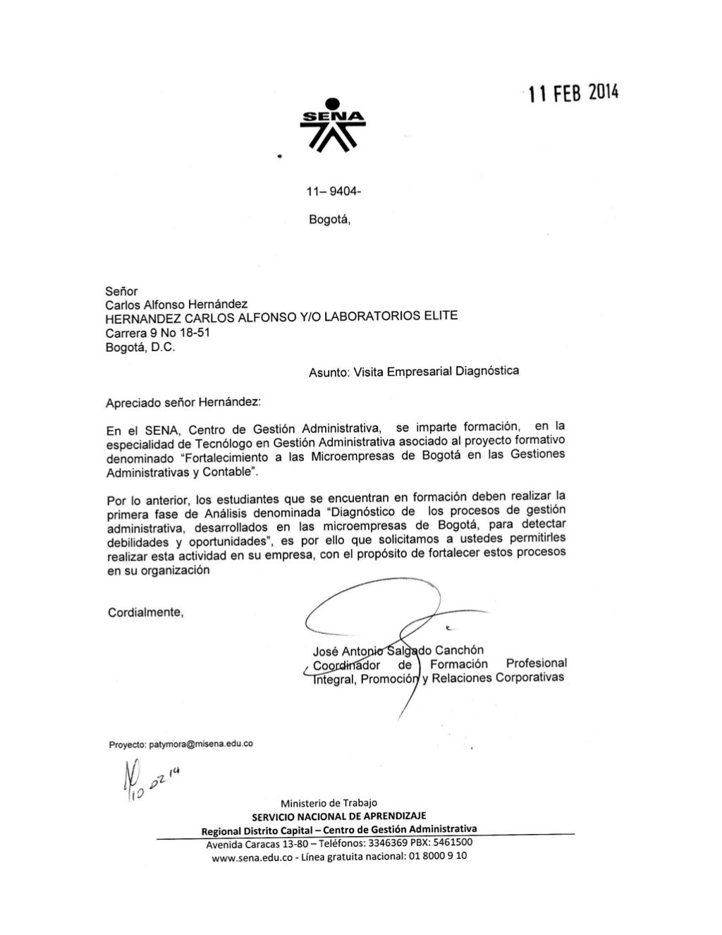 Carta empresarial