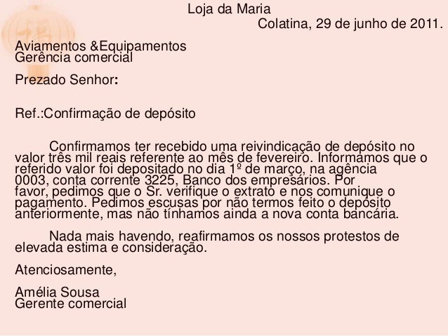 Carta empresarial aula