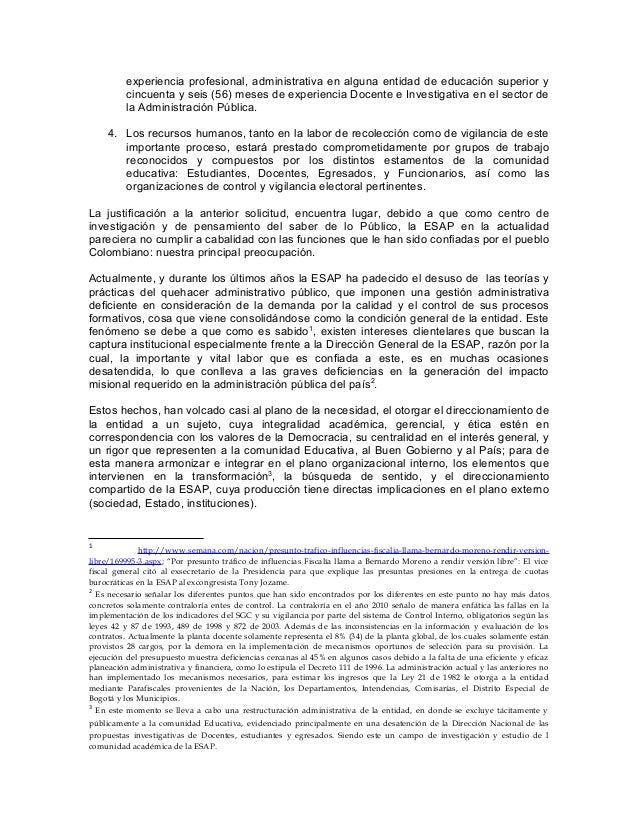 CARTA ESAP por cambio director y reestructuracion.