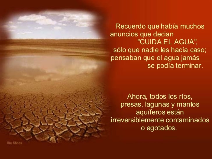 REFLEXION SOBRE EL AGUA