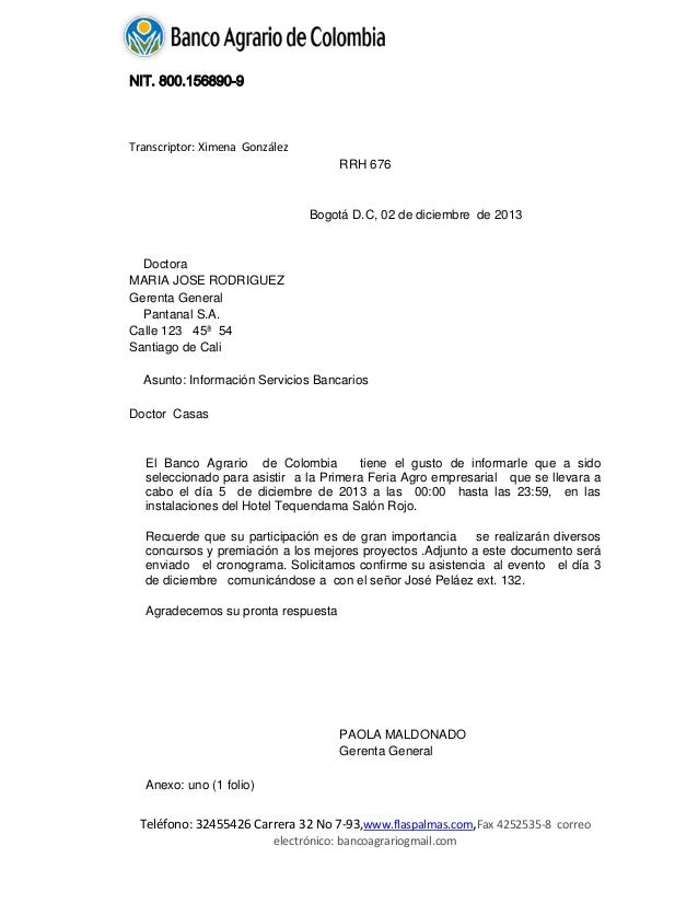 Carta evento