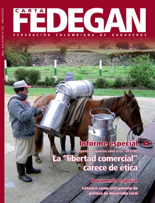 Mayo - Junio de 2010 No. 118

Mayo - Junio de 2010 N.o 118 - ISSN 0123-2312

C O L O M B I A N A

D E

G A N A D E R O S

...