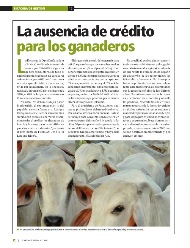 Sobre el TLC con la UE. Carta fedegan 118