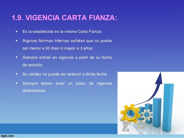 Carta fianza y carta de crédito final Carta fianza y carta de crédito final