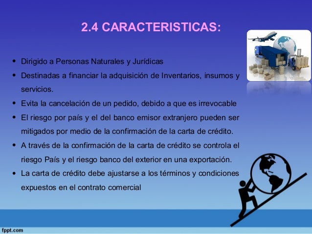 Carta fianza y carta de crédito final