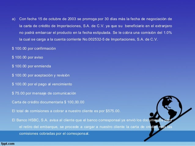 Carta fianza y carta de crédito final Carta fianza y carta de crédito final