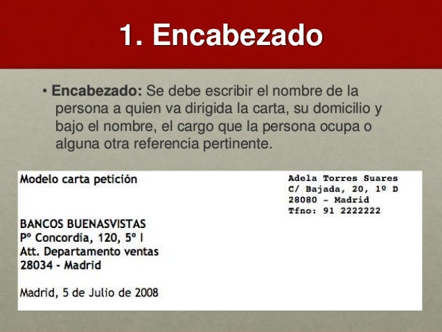 La carta formal