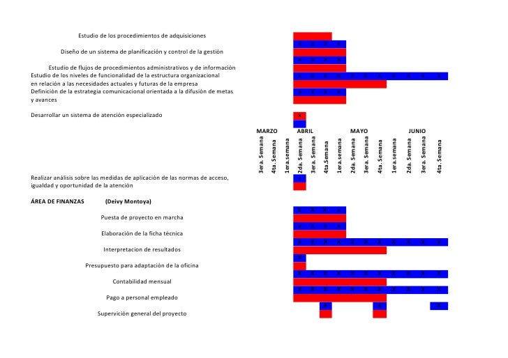 Carta Gantt Edema Carta Gantt Edema