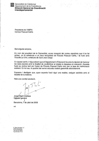 Carta Generalitat