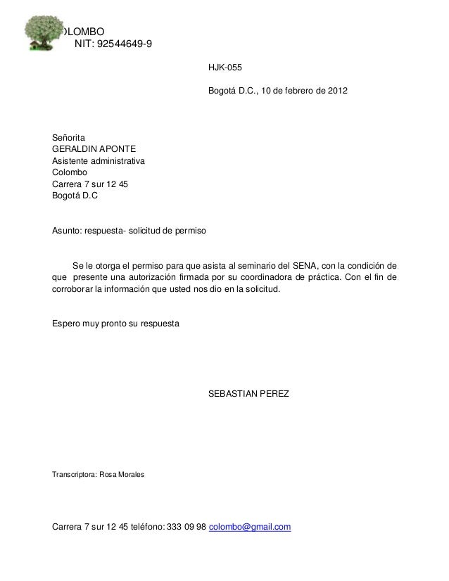 Carta geraldine aponte
