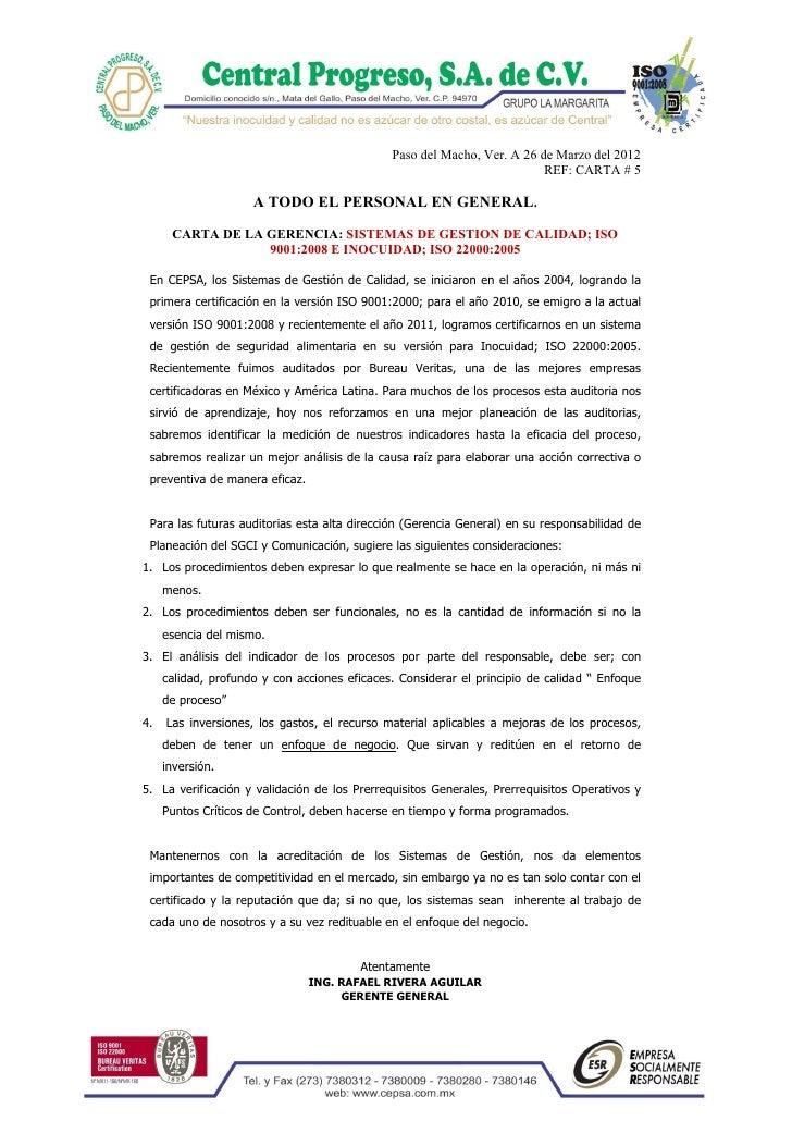 Carta gerencia 5 b