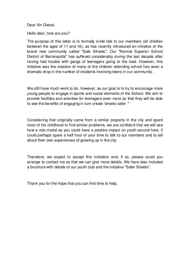 Carta ingles