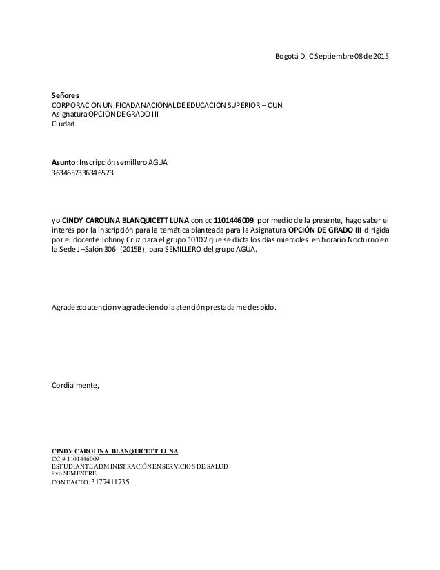 Carta De Nomina Ejemplo  About Quotes j