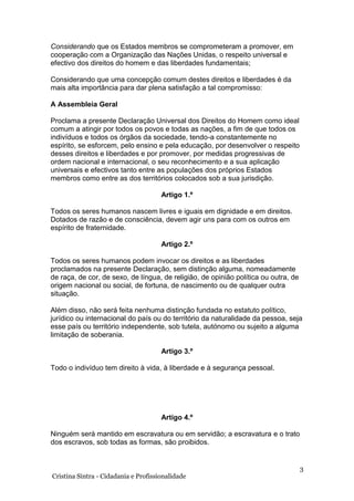 Carta internacional dos direitos humanos