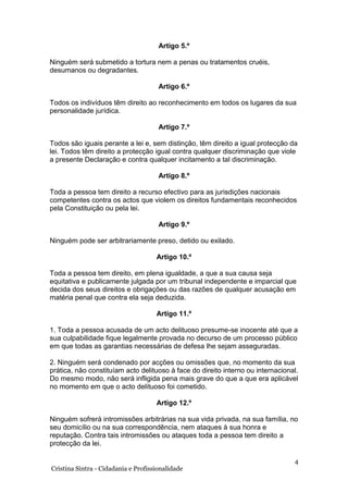 Carta internacional dos direitos humanos