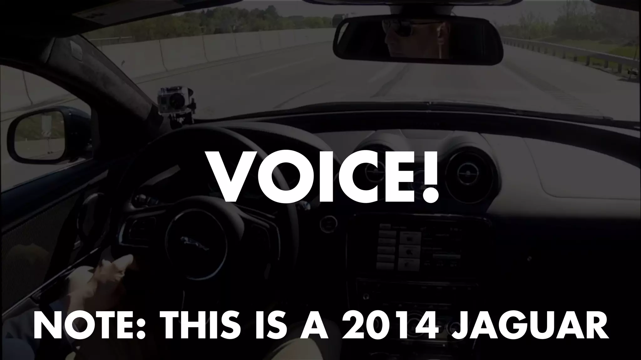 VOICE! 
NOTE: THIS IS A 2014 JAGUAR 
 