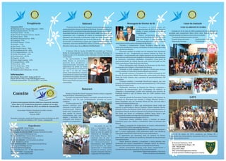 Freqüência                                                                             Interact                                                                       Mensagem	do	Diretor	de	RI                                                                    Casas	da	Amizade
Fevereiro/2013                                                                         O Interact Club de Rio Pardo Tranqueira Invicta está organizando um                                                       Tivemos	 a	 felicidade	 de	                                           CASA DA AMIZADE DE GUAÍBA
RC	Eldorado	do	Sul	-	Parque	Eldorado	–	100%                                      evento distrital de Interact na cidade de Rio Pardo. Ocorrerá nos dias 6 e 7                                                recepcionarmos,	de	20	a	24	de	fevereiro	
RC	São	Lourenço	do	Sul	-	97,	5%                                                  de abril de 2013, no Instituto Estadual de Educação Ernesto Alves, a ADIC –                                                 último,	 o	 nosso	 carismático	 Presidente	                    Fundada em 25 de maio de 1963 completará 50 Anos neste ano. É
RC	Pelotas	Norte	–	95,6%                                                         Assembleia Distrital de Interact Club do Distrito 4680. Este encontro de                                                    Sakuji	Tanaka.                                             presidida pela companheira Maria Zelete Alves. Realiza importante
RC	Rio	Pardo	Tranqueira	Invicta	-	84,2%                                          interactianos tem a finalidade de realizar os treinamentos das novas                                                            Fomos	 recepcionas	 pelos	 treis	                      trabalho atuando em diversos setores da comunidade:
RC	Pelotas	Oeste	–	80%                                                           lideranças que assumirão os diferentes cargos em todos os clubes do                                                         distritos	de	São	Paulo,	4420,	4430	e	4610,	                    * Enxovais de bebê para jovens carentes
RC	Pelotas	Princesa	do	Sul	–	80%                                                                                                                                                                             que	 nos	 deram	 a	 oportunidade	 de	                          *Projeto Tempo de Leitura          *Ajuda ao Asilo Dona Vilma
                                                                                 Distrito, na gestão 2013/2014, que inicia em julho de 2013. Na realização
RC	Camaquã	-	77%                                                                                                                                                                                             conhecermos	diversos	projetos	que	estão                        *Artesanato da Saúde               *Café Alemão
                                                                                 do encontro, os interactianos contam com o apoio do Rotaract Club e de
RC	Pelotas	Suleste	-	75,9%                                                                                                                                                	sendo	desenvolvidos	pelos	rotarianos	de	São	Paulo.
                                                                                 rotarianos, assim como do RDI (2012-2013), Luis Fernando Torrescasana e
RC	Piratini	–	74%
                                                                                 RDI (2013-2014), Maria Tereza Blanco Strohschoen.                                              Visitamos	 e	 inauguramos	 Parque	 Ecológico,	 salas	 de	 aulas,	
RC	Rio	Pardo	–	72%
                                                                                                                                                                          centros	de	atendimento	a	jovens,	de	famílias	de	baixa	renda,	que	estão	
RC	Rio	Grande	Litoral	–	70%
                                                                                                                                                                          sendo	profissionalizados.
RC	Encruzilhada	do	Sul	-	69%                                                          O	 Interact	 Club	 de	 Guaiba	 (D-4680-RS)	 presidido	 por	 Vinicius	                     Estivemos	também	na	antiga	casa	do	imigrante	hoje	atendendo	
RC	PoA	Independência	–	67,7%                                                     Borba	 foi	 homenageado	 em	 sessão	 solene	 na	 Câmara	 Municipal	 de	                  moradores	 de	 rua.	 	 Inauguramos	 os	 marcos	 rotários	 na	 Praça	 da	
RC	Glória	Teresópolis	-	66%                                                      Guaiba	no	dia	12	de	dezembro	pelos	relevantes	serviços	prestados	a	
RC	PoA	Bom	Fim	–	60,5%                                                                                                                                                    Liberdade,	e	recepcionados	pela	colônia	japonesa	em	sua	Associação,	
                                                                                 comunidade.                                                                              bem	como	nos	ofertaram	uma	magnífica	reunião	jantar	com	a	presença	
RC	Taquari	-	65,2%                                                                    Na	 oportunidade,	 o	 ERDI	
RC	Porto	Alegre	Sudeste	-	65%                                                                                                                                             de	 rotarianos,	 convidados,	 deputados,	 vereadores	 e	 boa	 parte	 da	
                                                                                 Pedro	 Molnar	 se	 pronunciou	 a	                                                        representatividade	da	colônia	liderada	pelo	Consul	do	Japão	em	São	
RC	Camaquã	Norte	–	60%                                                           pedido	 dos	 membros	 o	
RC	Vera	Cruz	–	60%                                                                                                                                                        Paulo	e	pelo	Rotary	Clube	São	Paulo	Liberdade.
                                                                                 representando	 dizendo	 da	                                                                    Fomos	distinguidos	pela	Fundação	de	Rotarianos	de	São	Paulo,	
RC		PoA	Rodoviária	-	55%                                                         importância	 do	 jovem	 no	 século	
RC	Camaquã	Norte	-	53%                                                                                                                                                    mantenedora	dos	Colégios		e	Faculdades	Rio	Branco,
                                                                                 XXI	e	a	importância	do	Interact	na	                                                            Visitando	 as	 treis	 unidades	 em	 especial	 a	 Escola	 para	 crianças	
RC	Venâncio	Aires	Chimarrão	-	47,2%                                              sua	 vida	 e	 na	 vida	 dos	 demais	                                                     surdas	e	mudas	e	o	Centro	de	Profissionalização	para	jovens.
                                                                                 jovens.	Com	entusiasmo	e	emoção,	                                                              No	período	noturno	o	Presidente	foi	o	orador	principal	da	33ª	
Informações:                                                                     o	presidente	da	camara	Luis	Vargas	                                                      Reunião	da	Insterclubes	Waldis	Delamanha,	patrocinada	pelo	Rotary	
Dólar	Rotário		Março/2013		fixado	em	R$	1,97.                                    se	pronuncia	no	pulpito	dizendo	da	                                                      Clube	 São	 Paulo	 Sumaré,	 com	 a	 presença	 de	 aproximadamente	 700	
Blog	do	Distrito:	http://rotary4680.blogspot.com.br                              garra	e	vontado	que	o	club	e	seu	ex-                                                     convidados.
Convenção	Internacional	-	23	a	26/06/2013	-	em	Lisboa                            interactiano	Pedro	tem	junto	com	a	                                                            Visitamos	 também	 a	 Sociedade	 Beneficente	 Jaguaré,	 que	 com	
                                                                                 comunidade.
                                                                                                                                                                          projetos		da	Fundação	Rotária	atende	aproximadamente	1700	crianças	
                                                                                                                                                                          de	famílias	de	baixa	renda.
                                                                                                                                                                                Finalizando,	 estivemos	 no	 Hospital	 das	 Clínicas	 e	 visitamos	 o	
                                                                   TA R Y
                                                                                                              Rotaract                                                    laboratório	 de	 microcirurgia,	 para	 treinamento	 de	 médicos,	 na	
                                                             RO
                                                                                                                                                                          ortopedia	 e	 traumatologia,	 projeto	 este	 realizado	 com	 recursos	 da	
   Convite                                                                           Rotaract	Club	de	Rio	Pardo	Tranqueira	Invicta	começa	a	segunda	                      Fundação	 Rotária	 e	 que	 já	 treinou	 mais	 de	 1.000	 médicos	 nessa	
                                                                                                                                                                          especialização.
                                                        IN




                                                                             L




                                                         T
                                                                                 etapa	do	Projeto	"Informática	para	Todos".
                                                                             A




                                                             ER              N
                                                                  N AT I O

                                                                                     O	projeto	visa	aproximar	adultos,	com	idade		acima	de	40	anos	da	                          Antes	da	partida	do	Presidente	Tanaka,	fomos	a	São	Caetano,	na	                                                    GATS	
                                                                                 Informática,	 pois	 ela	 está	 profundamente	 presente	 no	 nosso	                       Fundação	 de	 Rotarianos	 que	 mantém	 o	 Colégio	 Eduardo	 Gomes,	 e	
                                                                                 cotidiano.                                                                               fomos	 brindados	 com	 um	 excelente	 Fórum	 da	 Paz,	 que	 tem	 sido	 a	
 O	Rotary	International	Distrito	4680	tem	a	honra	de	convidar	
                                                                                     	O	curso	conta	com	24	                                                               bandeira	Presidencial	deste	ano.
  V.Exa.	para	a	52ª	Conferência	Distrital	a	realizar-se	nos	dias	
                                                                                 a lunos,	 a dultos,	 que	                                                                      Quero	 agradecer	 a	 todos	 que	 participaram	 dessa	 visita	 em	
31	de	maio,	1º	e	2	de	junho	de	2013,	na	cidade	de	Camaquã/RS.
                                                                                 retornam	 à	 escola	 para	 a	                                                            especial	 os	 governadores	 Marcos	 Zanardo,	 Ademil	 Andrade	 Martin,	
                                                                                 alfabetização	 digital,	                                                                 Reinaldo	Franco,	dos	Distritos	4420,	4430	e	4610	respectivamente	e	o	
          Governador	Fabiano	Varela	de	Carvalho	e	Eunice	
                                                                                 tendo	como	"professores"	                                                                Presidente	Eduardo	de	Barros	Pimentel	da	Fundação	de	Rotarianos	de	
                        Gestão	2012/13	
                                                                                 uma	 equipe	 de	 jovens	                                                                 São	 Paulo,	 que	 foram	 os	 verdadeiros	 artífices	 dessa	 visita	 e	 que	
                          Distrito	4680	
                                                                                 rotaractianos,	 que	 com	                                                                emocionaram	a	todos	e	em	especial	o	Presidente	Sakuji	Tanaka.
                                                                                 alegria	 e	 dedicação	 vão	                                                                    É	hora	de	treinarmos	as	Equipes	2013/14
Recepção	e	inscrição,	a	partir	das	9	horas	no	Centro	de	Eventos	da	ACIC,	
        à	rua	Júlio	de	Castilhos,	1140	-	Centro	-	Camaquã/RS
                                                                                 ensinando	 seus	 alunos	 a	                                                                    Começamos	 nesses	 próximos	 meses	 a	 orientar	 os	 nossos	
                                                                                 trabalhar	no	computador.                                                                 voluntários	 para	 viver	 Rotary	 e	 transformar	 vidas	 no	 próximo	 Ano	
                                                                                                                                                                          Rotario.
                          Expediente:                                                                                            Um	 pedido	 de	 paz.	 Foi	                     Chegou	 o	 momento	 de	 revigorarmos	 os	 nossos	 conhecimentos	
Presidente	de	RI	-	Sakuji	Tanaka                                                                                            essa	 a	 mensagem	 que	 o	                    através	dos	PETS,	GATS	e	Assembleias	Distritais.
Diretor	de	RI	-	José	Antônio	Figueiredo	Antiório                                                                            Rotaract	 Venâncio	 Aires	                          Será	muito	importante	e	dignificante	se	conseguirmos	mostrar	o	
Governador	do	Distrito	4680	-	Fabiano	Varela	de	Carvalho                                                                    levou	 às	 ruas	 da	 capital	 do	             que	 é	 a	 nossa	 organização,	 como	 poderemos	 atuar,	 com	 eficiência,	
e-mail:	governador4680@gmail.com                                                                                            chimarrão	 no	 domingo,	 17.	                 capacidade	respeitando	a	cada	um	dos	nossos	colaboradores.                                        Em	 02	 de	 março	 de	 2013,	 aconteceu	 em	 Pelotas	 RS	 o	
Secretário	Distrital	-	Claudio	Roberto	Ribeiro                                                                              Com	 balões	 brancos,	 faixas	                      É	 importante	 que	 pensemos	 mais	 na	 essência	 do	 Rotary,	                          Treinamento	 dos	 Governadores	 Assistentes	 2013/14,	 Governador	
e-mail:	secretario4680@gmail.com                                                                                            “pedindo	 dias	 de	 paz”	 e	                  priorizando	ações	rotárias	de	excelência,	deixando	de	nos	preocupar	                          Eleito	Marco	Antônio	da	Luz
Secretário	Adjunto	-	Luiz	Fernando	Azambuja                                                                                 vestindo	 camisetas	 brancas,	                com	suntuosismos.
e-mail:	lfaz@terra.com.br                                                                                                   os	 rotaractianos	 e	                               Vamos	 procurar	 planejar	 e	 programar	 o	 nosso	 próximo	 ano,	
                                                                                                                                                                          mostrando	 aos	 nossos	 companheiros,	 cônjuges,	 jovens	 do	 Interact,	                          R.	Ernesto	Fontoura,	1416	
Secretária	Executiva	-	Graziela	Barneche	de	Farias                                                                          interactianos,	 que	 também	
                                                                                                                                                                          Rotaract,	Intercambio	de	Jovens	para	a	real	proposta	de	Rotary.                                   São	Geraldo	Porto	Alegre	-	RS
e-mail:	grazi4680@gmail.com                                                                                                 participaram	 da	 ação,	
                                                                                                                                                                                A s s i m 	 v ive re m o s 	 Ro t a r y 	 c o m 	 m a i s 	 e n t u s i a s m o 	 e 	       CEP:		90230-090
Endereço	da	Governadoria:	                                                                                                  agradeceram	 à	 comunidade	
                                                                                                                                                                          transformaremos	vidas,	buscando	“A	Paz	através	do	Servir”.                                        (51)	3337-3661
Rua	Álvaro	Macedo,	125	–	Sl.	305	-	Bairro	Centro                                                                            ve n â n c i o - a i re n s e 	 p e l a s 	
                                                                                                                                                                                                       José	Antonio	Figueiredo	Antiório	e	Ana	Lúcia                         Site:	www.faatseguranca.com.br
CEP:	96.180-000	–	Camaquã/RS                                                                                                doações	realizadas	durante	a	
                                                                                                                                                                                                                          Diretor	de	Rotary	International                   E-mail:	joaotorres@faatseguranca.com.br
Tel.	51.	3671.5308	/	8603.5308                                                                                              campanha	SOS	Santa	Maria.
 