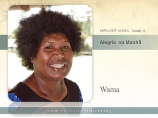 Carta missionária   1º trim 2013