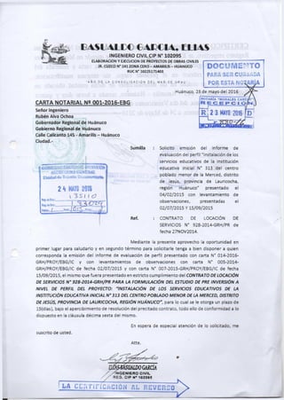 Carta notarial proyecto region