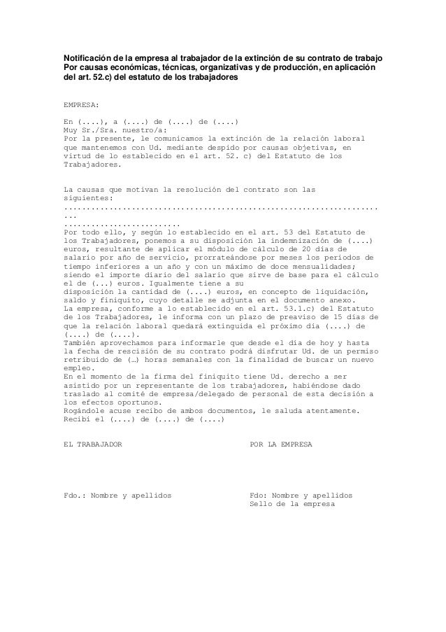 Carta notificacion extincion_contrato