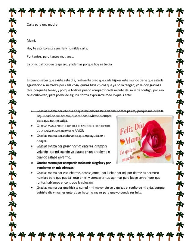 Carta para una madre