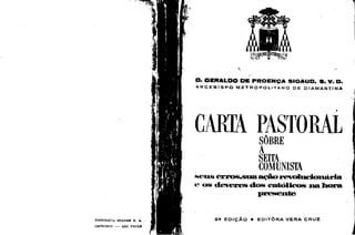 Carta+pastoral+seita+comunista+dom+sigaud