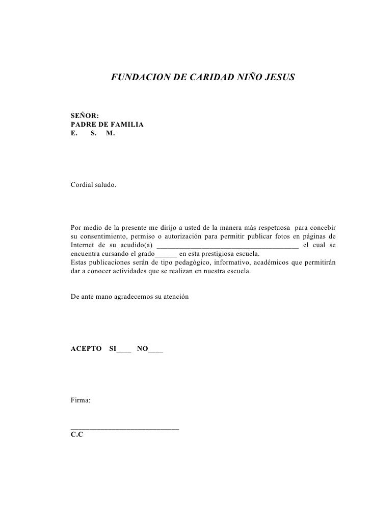 Carta Autorizacion De Vecinos - m Carta De