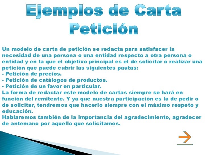 Carta petición